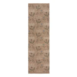 Jute Läufer - Amilio Floral Beige - 60x230cm