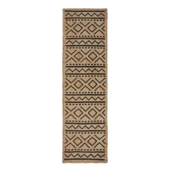 Jute Läufer - Lucio Geo Beige - 60x230cm