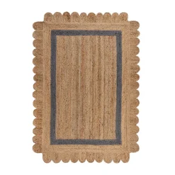 Jute Teppich - Grazo Natur Grau