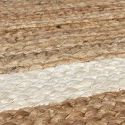 Jute Teppich - Grazo Natur Weiß