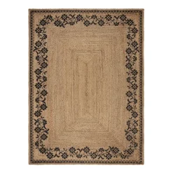 Jute Teppich - Marino Floral Beige