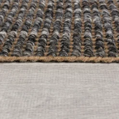 Jute Teppich- Motto Ombre Grau
