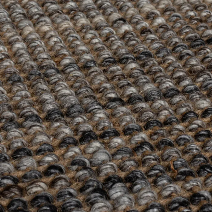 Jute Teppich- Motto Ombre Grau