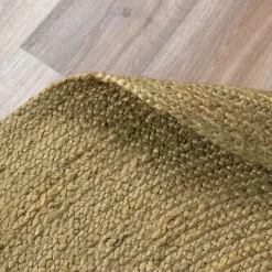 Jute Teppich Rund - Fair Grün