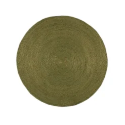 Jute Teppich Rund - Fair Grün