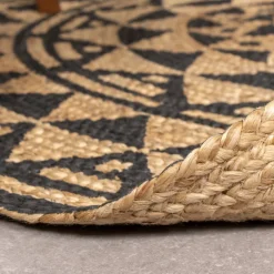 Jute Teppich Rund - Henna Maya Natur