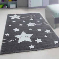 Kinderteppich - Anna Sterne Grau