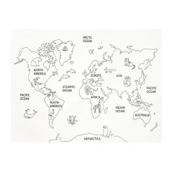 Kinderteppich - Globe Creme