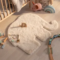 Kinderteppich - Huggy Elefant Creme - 80x100cm