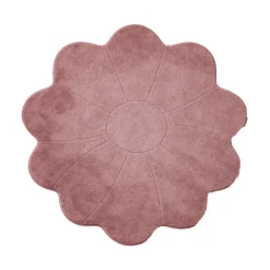 Kinderteppich Waschbar - Coco Blume Dunkelrosa