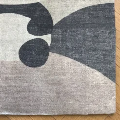 Kinderzimmer Teppich - Balou Panda Schwarz/Weiß