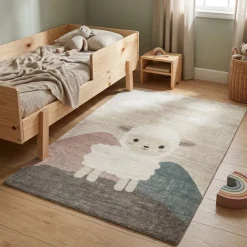 Kinderzimmer Teppich - Balou Schaf Weiß