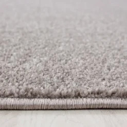 Kurzflor Teppich Rund - Asa Beige