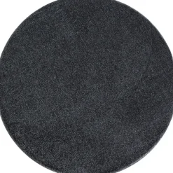 Kurzflor Teppich Rund - Asa Grau