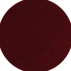 Kurzflor Teppich Rund - Asa Rot