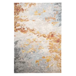 Moderner Teppich - Bush Blau Terracotta