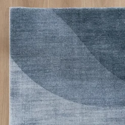 Moderner Teppich - Field Blau Grau