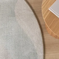 Moderner Teppich Rund - Field Grün