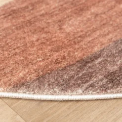 Moderner Teppich Rund - Field Terra Rot