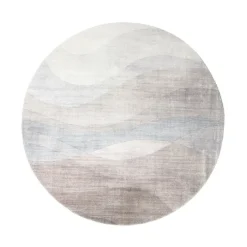 Moderner Teppich Rund - Field Taupe