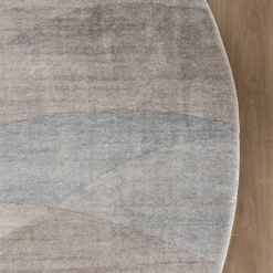 Moderner Teppich Rund - Field Taupe
