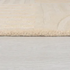 Moderner Teppich Rund - Solacio Zen Beige - Ø 160cm