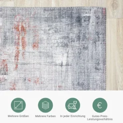 Moderner Teppich - Strength Rot Rosa