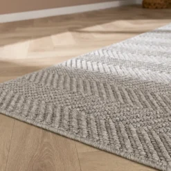 Nachhaltiger Teppich - Lorre Lines Grau Anthrazit