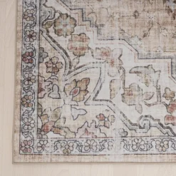 Orientteppich - Leyla Medaillon Taupe