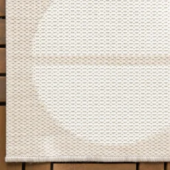 Outdoor Teppich - Capri Circles Beige Creme
