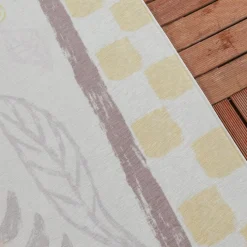 Outdoor-Teppich - Oasis Leaves Gelb Lila