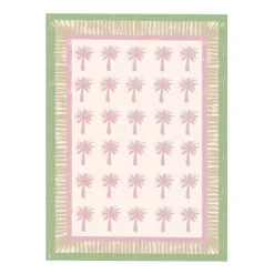 Outdoor-Teppich - Oasis Palm Rosa Grün
