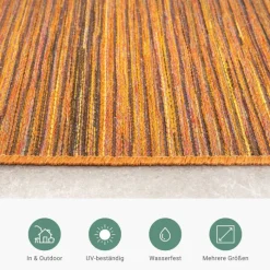 Outdoor Teppich - Torres Orange Meliert