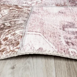 Patchwork Teppich - Lago Rot Rosa