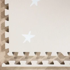 Puzzlematte - Alfie Stars Grau/Beige - 120x180cm