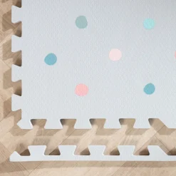 Puzzlematte - Alfie XL Dots Hellgrau - 180x180cm
