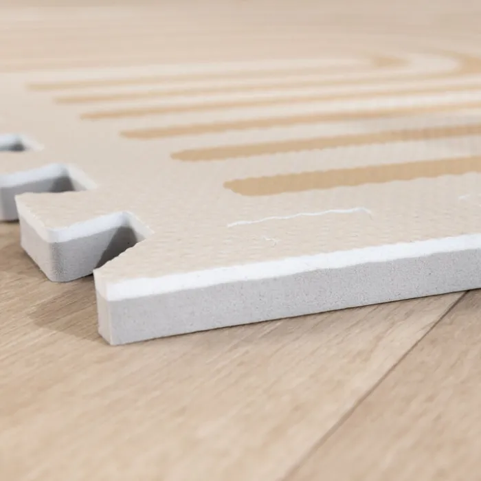 Puzzlematte - Alfie XL Grid Beige - 180x180cm