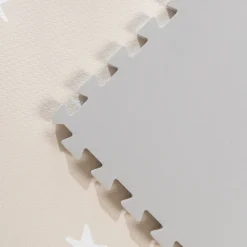 Puzzlematte - Alfie XL Stars Grau/Beige - 180x180cm