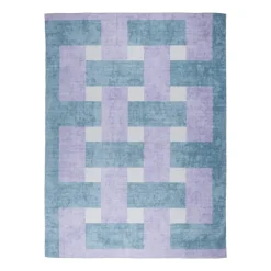 Retro In- & Outdoorteppich - Pop Lines Lila