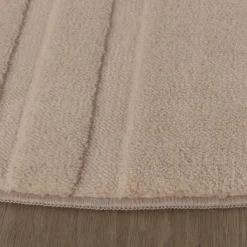 Runder Teppich Wohnzimmer - Charm Curves Beige