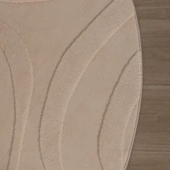 Runder Teppich Wohnzimmer - Charm Shapes Beige