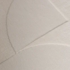 Runder Teppich Wohnzimmer - Charm Circles Weiß
