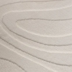 Runder Teppich Wohnzimmer - Charm Shapes Weiß