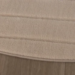 Runder Teppich Wohnzimmer - Charm Arches Beige