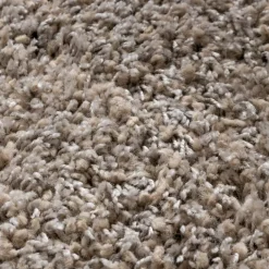 Runder Wohnzimmer Teppich - Yves Taupe