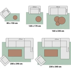 Shaggy Teppich - Farenzo Grau