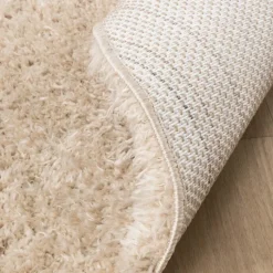 Shaggy Teppich Rund - Blaze Beige