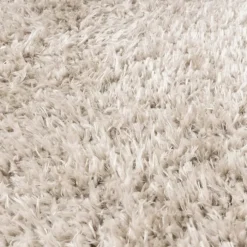 Shaggy Teppich Rund - Blaze Beige Grau