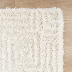 Skandinavischer Teppich - Lova Maze Creme