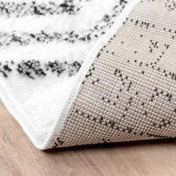 Skandinavische Teppich - Scandi Noak Schwarz Weiß